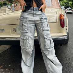 Lizakosht Autumn Winter Pants Women Large Size Loose Corduroy Trousers New Female Retro Elastic Waist Pocket Casual Pants Mori Girl