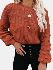 Lizakosht Female O-neck Sweater Fall Winter Knitted Pullovers Women Casual Basic Knitwear Long Sleeve Loose Tops Streetwear