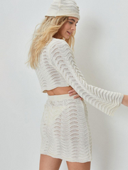 Lizakosht 2023 2 Pieces Sets Dress Bikini Cover-ups Sexy Straped Top Short Skirts Summer Women Beach Wear Swim Suit Cover Up