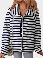 LIZAKOSHT - Pocketed Half Snap Sherpa Jacket