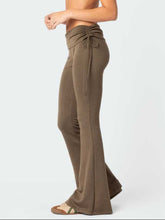 LIZAKOSHT  -  Drawstring Ruched Flare Pants