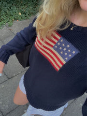 LIZAKOSH - Women's Striped Print Crewneck Spring Sweater, Casual Longsleeves Jumper for Spring & Fall, Womenswear Knitting Tops, Women's Knitwear, Sweater for Women