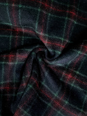 LIZAKOSHT - Plaid Elastic Waist Midi Skirt