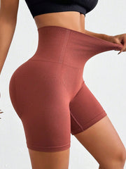 LIZAKOSHT - Seamless High Waist Active Shorts