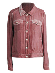 LIZAKOSHT - Button Up Long Sleeve Jacket with Chest Pockets