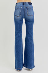 LIZAKOSHT  -  Full Size Low Rise Flare Jeans with Pockets
