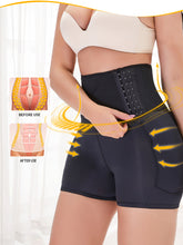 LIZAKOSHT - Full Size Hook and eye Shaping Shorts