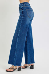 LIZAKOSHT  -  Tummy Control High Rise Wide Leg Jeans