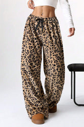 LIZAKOSHT  -  Leopard Wide Leg Pants
