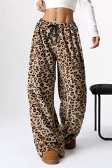 LIZAKOSHT - Leopard Wide Leg Pants