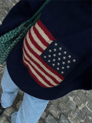 LIZAKOSH - Women's Striped Print Crewneck Spring Sweater, Casual Longsleeves Jumper for Spring & Fall, Womenswear Knitting Tops, Women's Knitwear, Sweater for Women