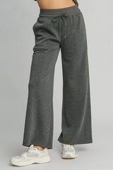 LIZAKOSHT - Umgee Full Size Drawstring Wide Leg Pants with Pockets