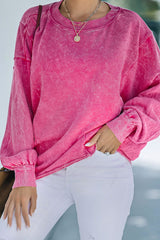 LIZAKOSHT  -  Round Neck Long Sleeve Sweatshirt