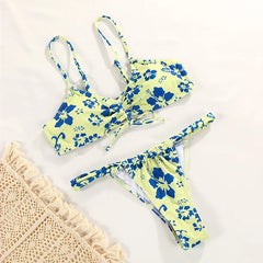 LIZAKOSHT - Push Up Bikini Women Biquini Floral Print Swimsuit Summer Bikini Set Bathing Suit Women Beachwear Summer Bikinis Sexy Swimwear