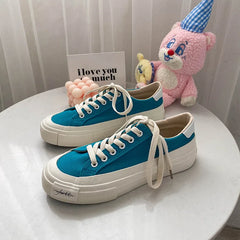LIZAKOSHT - Luxury New Fashion Sneakers Women Canvas Shoes Woman Platform Shoes High Quality Ladies Casual Loafers Vulcanize Shoes Female