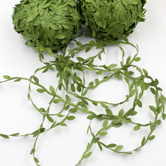 10 Meter Silk Leaf-Shaped Artificial green Leaves For Wedding Decoration salon DIY Wreath Gift Scrapbooking Craft Fake Flower