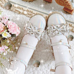 LIZAKOSHT  -  vintage round head thick heel women shoes cute bowknot lace ruffle kawaii shoes loli cosplay Japanese sweet student lolita shoes