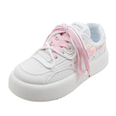 y2k White Deer Shoes Lolita Love Hand-Painted White Shoes Women's Spring New Platform Bread Women's Shoes