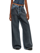 LIZAKOSHT - American Retro Niche Low Waist Wide Leg Jeans Women Summer Loose Distressed Drape Casual Pants Women