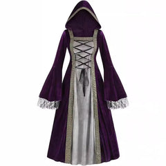 pretty halloween costumes 2024 Women's Medieval Renaissance plus Size Medieval Role Play Dress