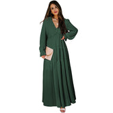 LIZAKOSHT - Women's Floral Frill Ruffle Flounce Sleeve Chiffon Dress, Boho Deep V Neck A Line Dress, Comfort Dress for Beach Holiday Vacation, Summer Holiday Outfits 2024