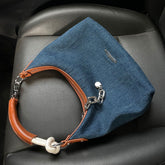 2024 New Large Capacity Tote Hong Kong Style Retro High-Grade Underarm Bag Fashion Trendy Shoulder Commuter Bag for Women