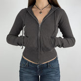 LIZAKOSHT - Women's Plain Pocket Drawstring Zip Up Hoodie, Casual Long Sleeve Hooded Sweatshirt for Summer, Women's Clothing for Daily Wear