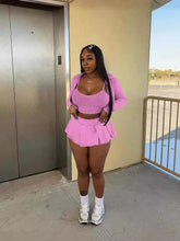 LIZAKOSHT - Women's Graphic Skirt Summer Outfits 2024 Sets, Fashion Casual Cami & Drop Shoulder Top & Plicated Skirt Three Piece Outfits, Ladies Clothes Matching Sets Going Out for Summer Daily Wear