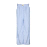 y2k Women's Striped Stitching Contrast Color High Waist Drawstring Loose Straight Woven Fashionable Casual Comfortable Trousers