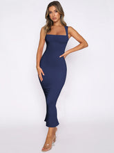 LIZAKOSHT - Women's Hip Skirt Female 2024 Spring and Summer Hot-selling Slit Slim Dress Solid Color Sexy Dress