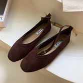 LIZAKOSHT - Brand Autumn Women Flat Shoes Ladies Round Toe Mary Jane Shoes Soft Sole Shallow Slip On Ballerinas Shoe Dree Shoes Mule