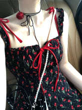 LIZAKOSHT - Korean Dress Women Sweet Bow Bandage Sleeveless Backless Robe Femme Floral Fashion Summer Mini Dresses Vestidos De Mujer