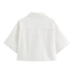 LIZAKOSHT  -  New Fashion Demin 2-Piece Short Sets Women Outfits Holiday Summer Vintage Tops Women Spring Suits Culottes Set Lady Tracksuits