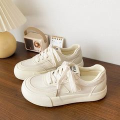 LIZAKOSHT - Fashion Casual Platform Canvas Shoes for Women Summer Autumn New Designer Solid Color Sneakers Female Solid Color Luxury Shoe