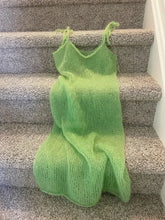 LIZAKOSHT  -  Summer Beach Party Gowns Sexy Solid V Neck Women Knitted Sling Mini Dress Sleeveless Backless Slim Dress