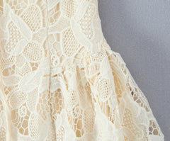 LIZAKOSHT - Sexy Lace Elegant Dress Women Strap Slim Vintage Evening Party Mini Dress Female Bow Design Korea Style Chic Outfit