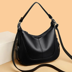 LIZAKOSHT - Luxury Womens Designer Handbags large Capacity pu leather Crossbody Bags for Woman Fashion Soft Skin Female Shoulder Bags