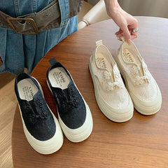 LIZAKOSHT - Fashion Casual Platform Fisherman Shoes for Women Spring Summer Autumn New Designer Breathable Mesh Sneakers Female