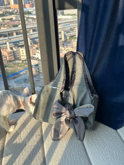 LIZAKOSHT - Streetwear Casual Grunge All Match Women's Handbags Y2k Aesthetic Chic Bow Shoulder Bags Korean Ins Vintage Fashion Underarm Bag