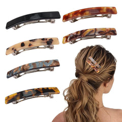 LIZAKOSHT - 1PC Acetate French Spring Clip, Simple Top Clip, Steel Clip, Elegant Hair Accessory, Metal Hair Clip Casual EVA