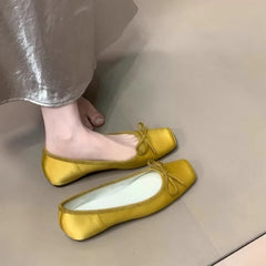 LIZAKOSHT  -  Increased Internal Butterfly-Knot Shoes Woman's Slippers Soft Butterfly-knot Butterfly-Knot Female Shoes Increased Internal