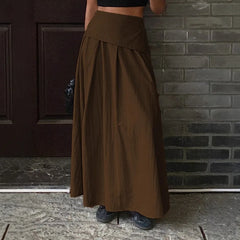 LIZAKOSHT - Autumn Women Solid Slim Fishtail Skirt Spring In Elegant Fashion High Waist Fold Skirts Lady Causal Street Short Dress Sexy