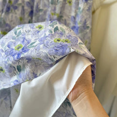 LIZAKOSHT - New Arrival Women Summer Flower Print Long Cotton Skirt High Waist A-Line Boho Maxi Skirts Faldas Femme Streetwear