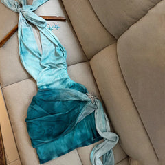 LIZAKOSHT - 2Pcs Deep V Swimsuit With Mini Skirt Sexy Women Bikini Set Solid Swimwear Push Up Biquini Female Bathing Suit Slimming Beachwear