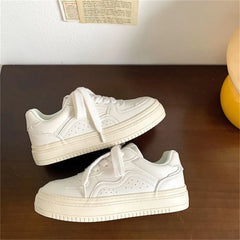 LIZAKOSHT - Fashion Casual New Designer Board Shoes for Women Spring Autumn White Platform Shoes Female Streetwear Zapatos De Mujer