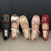 LIZAKOSHT - Autumn Women Round Toe Mary Jane Shoes Fashion Low Wedge Heel Ladies Elegant Ballerinas Shoes Round Toe Baot Shoes New Woman