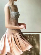 LIZAKOSHT - Classic Scoop Collar Beading Sleeveless Appliquins A-Line Formal Evening Dresses Birthday Party Prom Gowns Customized