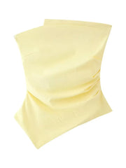 LIZAKOSHT  -  Spring and Summer New European and American Women's Fashion Design Sense Pleated Decorative Tube Top Sexy Wrapped Top.