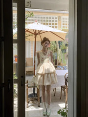 LIZAKOSHT - Women Sleeveless Floral Print Summer Dress Lady Mini Short Casual Dress Lady Casual Street Chic France Vestidos