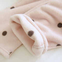LIZAKOSHT - Winter Polar Fleece Women Trousers Sleep Pants NEW Woman Pajamas Pants Polka Dot Bottoms Sleepwear Women Homewear